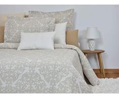 MI CASA Mi Leila Couvre-lit 180 x 270 cm en Lin (lit de 90), 180 x 170 cm