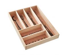 Premier Housewares Plateau Ã Couverts en pin Naturel, Pin, Naturel, Taille Unique