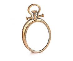 EUROCINSA Réf. 28476 Miroir Ovale Chartres, doré, 17 x 30 cm