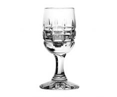 Lot de aljulia 2755Â Vodka en Verre en Cristal, 25Â ML (Lot de 6)
