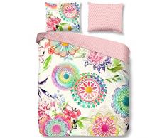 Hip Mako Satin Parure de lit 2Â piÃ¨ces Housse de Couette 140Â x 200Â cm Taie doreiller 60Â x 70Â cm Milika 6097.99.01Â Multi