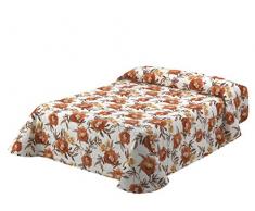 Viantala Tania 101 boutà Couvre-lit Lit 150, Coton, chaudière et Blanc.