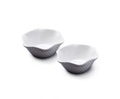 WM TSET125 Bartleet & â¿Sons 1750 Lot de 2 bols Ã crÃ¨me glacÃ©e, sorbet et dessert en porcelaine Blanc 12 cm