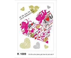 AG Design Wand Stickers H 1009 St.Valentine 65 x 85 cm 1 pièce