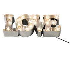 Els Banys DÃ©corationLove de bureau ArgentÃ© 54Â x 20Â x 10Â cm