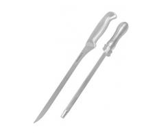 Fackelmann Couteau à Jambon + Fusil à aiguiser en Acier Inoxydable