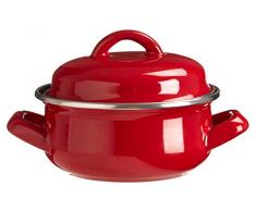 Premier Housewares 0104598 Mini cocotte avec couvercle, poignÃ©es larges en Ã©mail