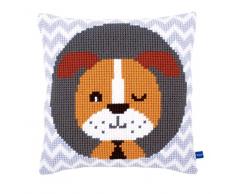 Vervaco Kit Coussin au Point de Croix Un clin doeil Chien