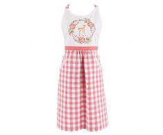 Clayre & Eef SWD41A Sweet Deer Tablier de Cuisine pour Femme 100% Coton Rose 70 x 85 cm