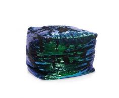 EUROCINSA 18313 Pouf Magic-Touch, Vert, Noir, 50 x 50 x 45 cm