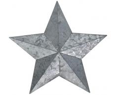 Hampton Artmix létoile Media galvanisé Small-9.25-inch, Cintre, dautres en Jute, Multicolore