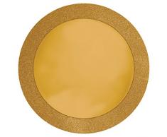 Creative Conversion Or Glitz Sets de Table Ronds avec 5,1Â cm Paillettes Bordure, 8Â Fils