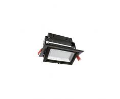 FILUX Spot Projecteur LED PAR contenu rectangulaire Moderne 245 x 152 x 142 mm Noir/blanc neutre