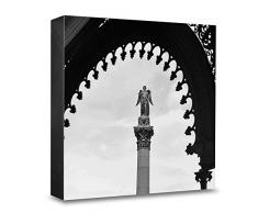 COGNOSCO HG-S104 Tableau Mural en Bois avec Photo darchitecture Concordia Noir/Blanc 15 x 15 cm