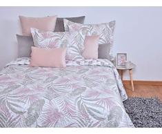 MI CASA 270 x 270 Boutis Dona (180) + 2FC 50 x 70 cm, Coton, 50% Polyester, imprimÃ©