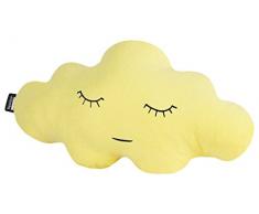 Paparajote Factory Coussin Doux en Forme de Nuage, spÃ©cial pour bÃ©bÃ© 25 x 16 x 50 cm Citronier