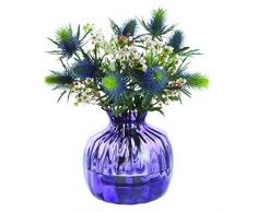 Dartington Crystal Vase Coussin Améthyste Petite