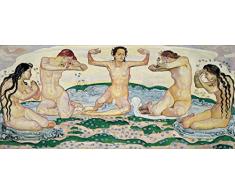 Tableau, Impression sur Toile - Le Jour Ferdinand Hodler - cm. 40x90