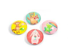 Trendform â Bloc en Forme de dôme Åil Party Animal Aimant de Bureau, Assortis, 9 x 12.5 x 1.6 cm