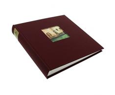Goldbuch Album Photo avec Découpe, Bella Vista, 25 X 25 Cm, 60 Pages Blanches avec Intercalaires Glassine, Lin, Bordeaux, 24892