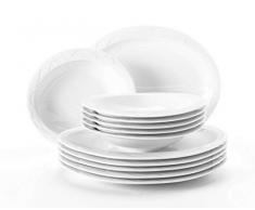 Seltmann Weiden 001.692128 Allegro Service de Table 12 piÃ¨ces Blanc