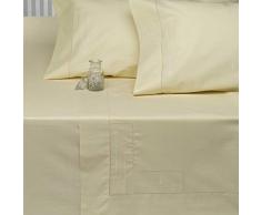 Burrito Blanc draps de Coton Couleur Beige 93Â 100%, Largeur de 120Â cm