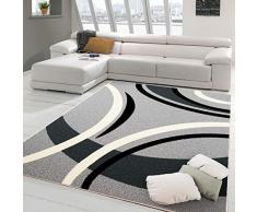 PETTI Artigiani Italiani - Tapis, Tapis moderne, Tapis de salon, Tapis de chambre Ã coucher, Gris, 100x140cm