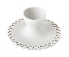 vigar Maid Coquetier, Acier et Silicone, Gris, 11.5Â x 11.5Â x 5.2Â cm, Lot de 2