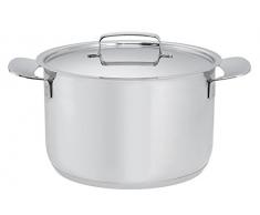 Fiskars 1023771 Faitout 4 L All Steel +, Acier Inoxydable, Gris, 28,7x22,4x15,7 cm