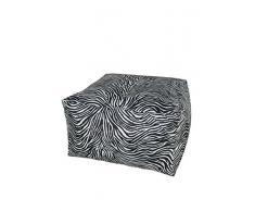 13 CASA Ottoman Zebra Blanc/Noir