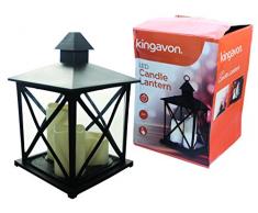 Kingavon Bougie Ã LED Lanterne, Noir