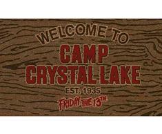 Pyramid Paillasson Welcome to Camp Crystal Lake Doormat Friday The 13Th Official Merchandising Référence DD Textiles de la Maison Unisexe Adulte, Multicolore (Multicolor), Unique
