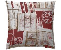 Martina Home â Housses de Coussin Marine 40 x 40 cm Rouge