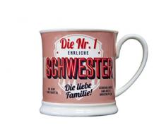 H&H 195000006 Tasse, Porcelaine, Mehrfarbig, 12 x 8,7 x 8,7 cm