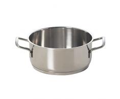 Excelsa Jazz Cook S-S Faitout avec 2 Poignées 24 Cm.