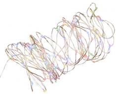 Best Season Dew Drops Guirlande métallique à LED en métal Transparent