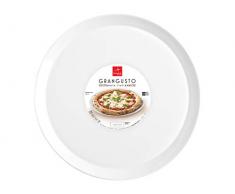 BORMIOLI ROCCO 767129 Grangusto Plat Ã pizza opale, blanc, 33,5 cm, verre