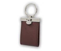 Zep S.r.l AK9B Porte clés Simili Cuir 2 Photos 3,5x4,5 cm Format identité Marron