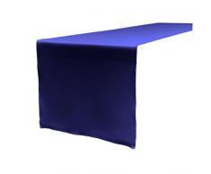 La Popeline Polyester Chemin de Table en Lin, 14Â par 274Â cm, Bleu Royal