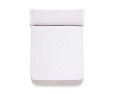 Sancarlos Murano Drap, 100% Coton Percale, Blanc, LIT de 160/180Â 