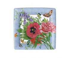 Caspari 13920SP Lot de 8 Assiettes Dessert, Papier, Multicolore, 21 x 21 x 0,02 cm