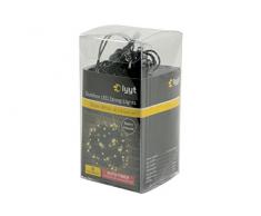Lyyt Guirlande lumineuse à piles en plastique 120 LED WW 40 Led Warm White