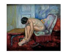 Legendarte - Tableau, Peinture Ã lhuile - AprÃ¨s Le Bain - cm. 50x60