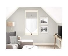 Soleil docre Tendresse Brise bise, Coton, Gris, 45 x 90 cm