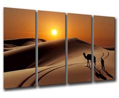 Tableau Moderne Photographique, Impression sur bois, Paysage de plage du désert, 131 x 62 cm, ref. 26080