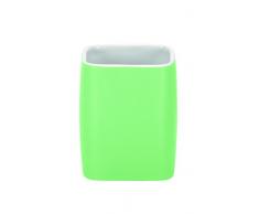Kleine Wolke 5066617852 Cubic Verre à dents Pierre Chardon Vert 15 x 10 x 10 cm