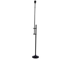 Better & Best Simple PÃ± Lampe de sol en mÃ©tal avec tube en forme de trompette Noir 23 x 23 x 110 cm