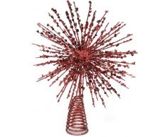 Festive Productions Cimier 300 mm à Sequins et Paillettes Rouge