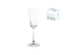 H&H 1185116 Lot de 6 verres à vin en verre transparent Kandy Cl15