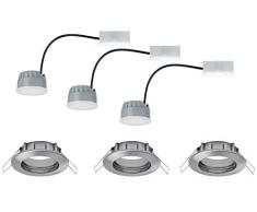 Paulmann 939.58 Spot encastrable en acier brossé 7 W A